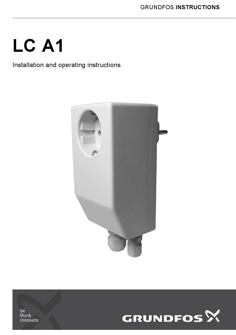 GRUNDFOS LC A1 INSTALLATION AND OPERATING INSTRUCTIONS MANUAL Pdf ...