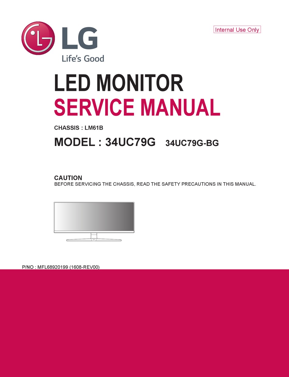 LG 34UC79G SERVICE MANUAL Pdf Download | ManualsLib