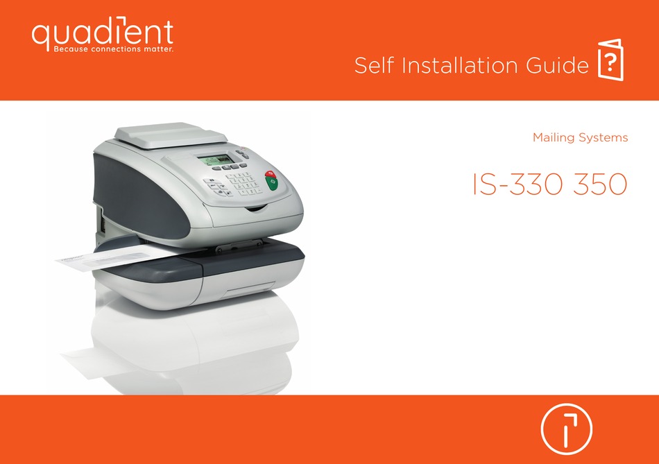 QUADIENT IS330 SELFINSTALLATION MANUAL Pdf Download ManualsLib