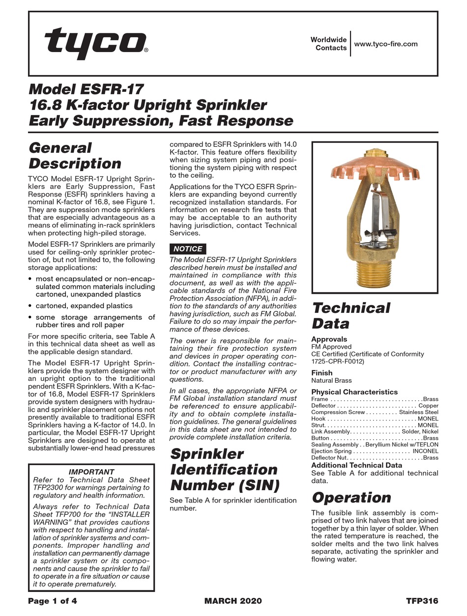 JOHNSON CONTROLS TYCO ESFR17 MANUAL Pdf Download ManualsLib
