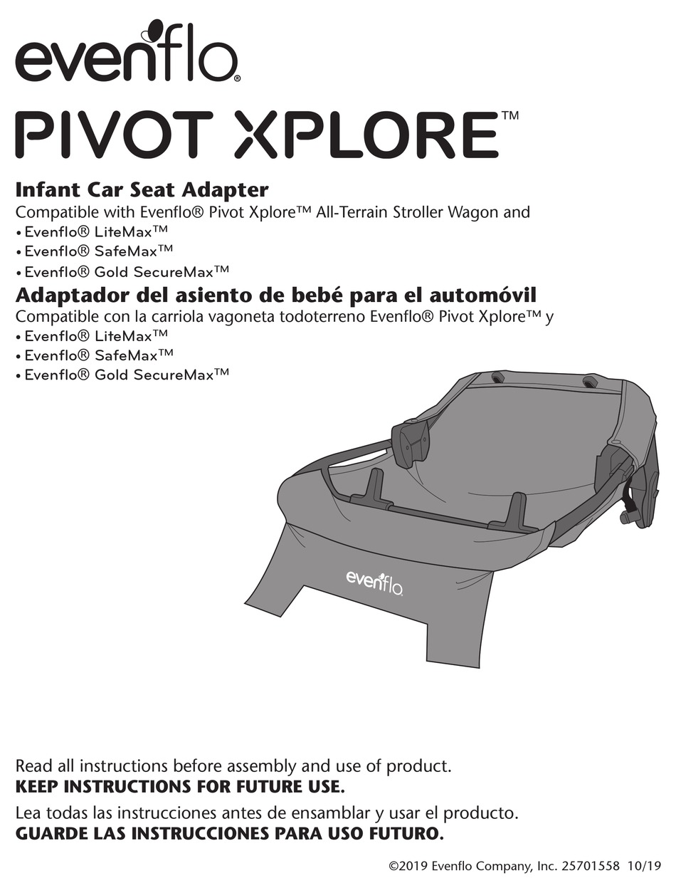 Evenflo Pivot Xplore Infant Car Seat Adapter Manual Pdf Download Manualslib