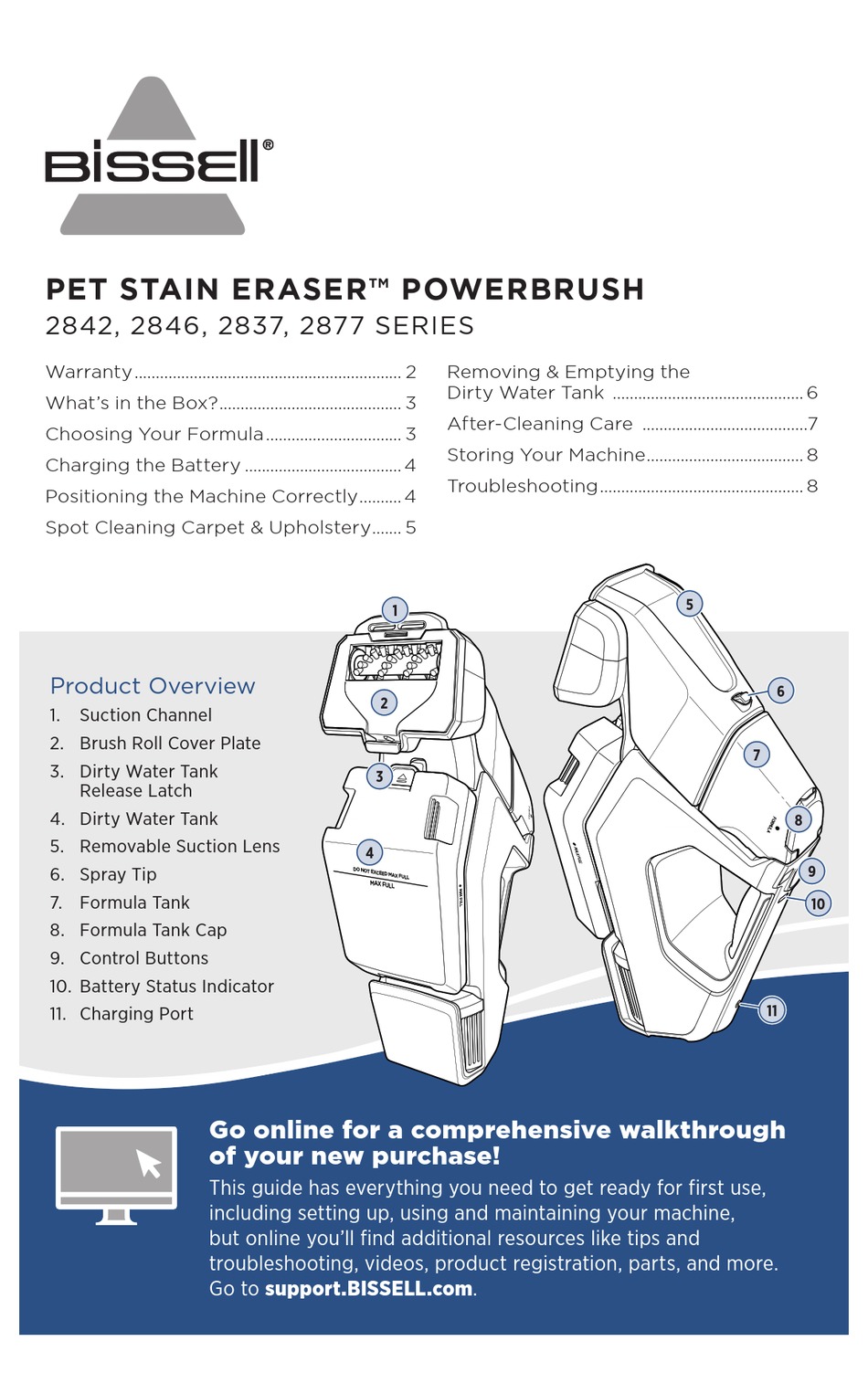 bissell-pet-stain-eraser-2842-manual-pdf-download-manualslib