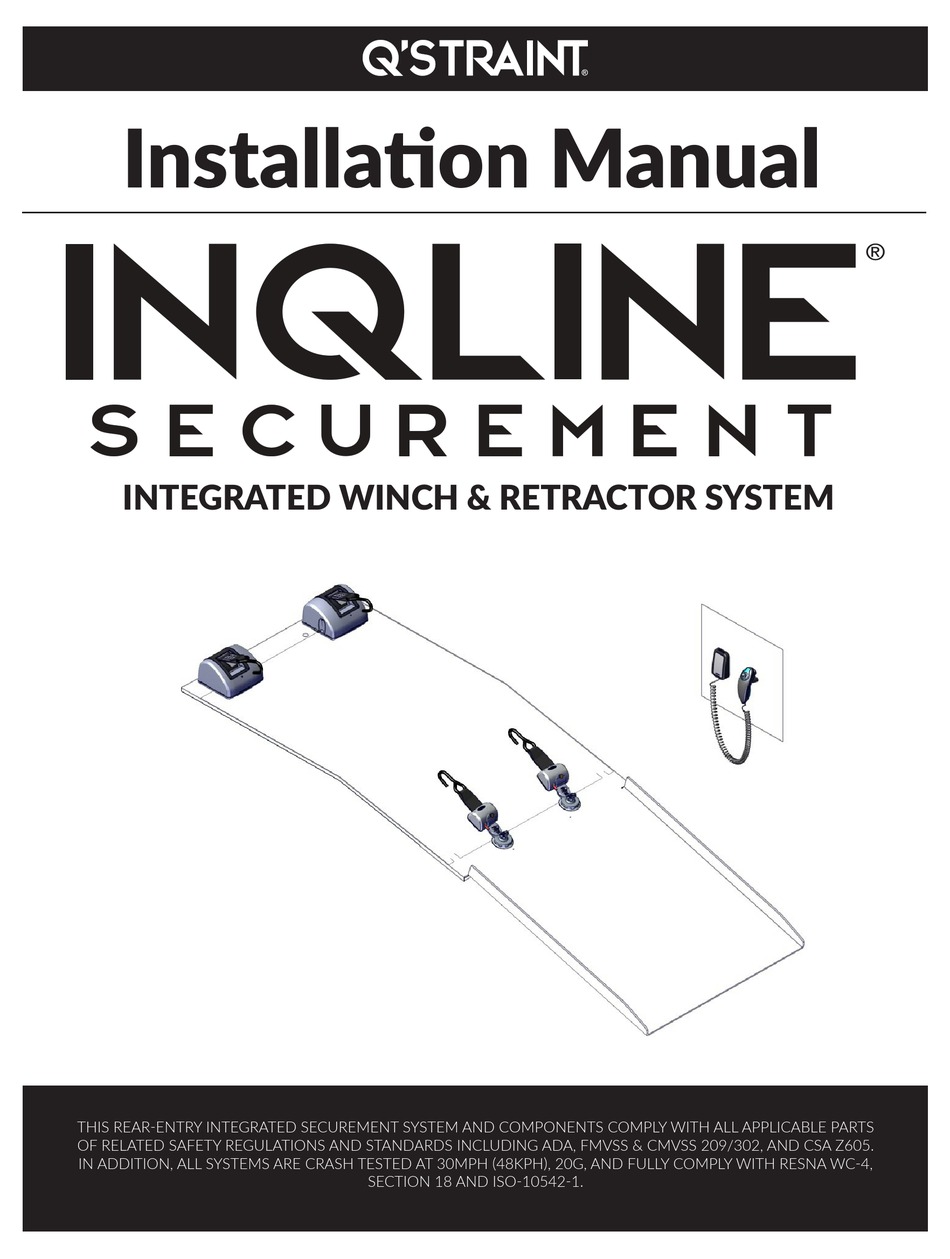 Q'STRAINT INQLINE INSTALLATION MANUAL Pdf Download ManualsLib