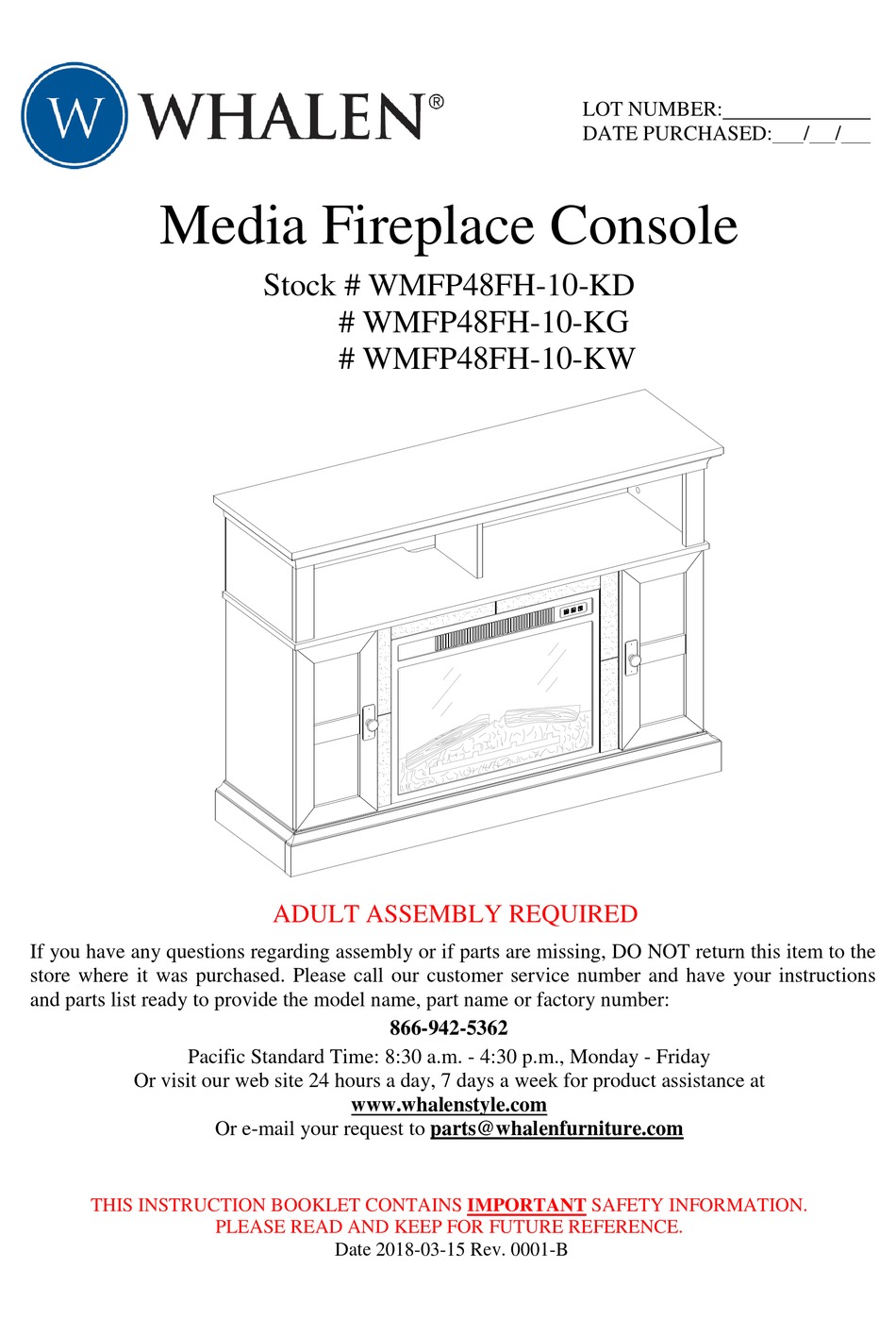 WHALEN WMFP48FH-10-KD INSTRUCTION BOOKLET Pdf Download | ManualsLib