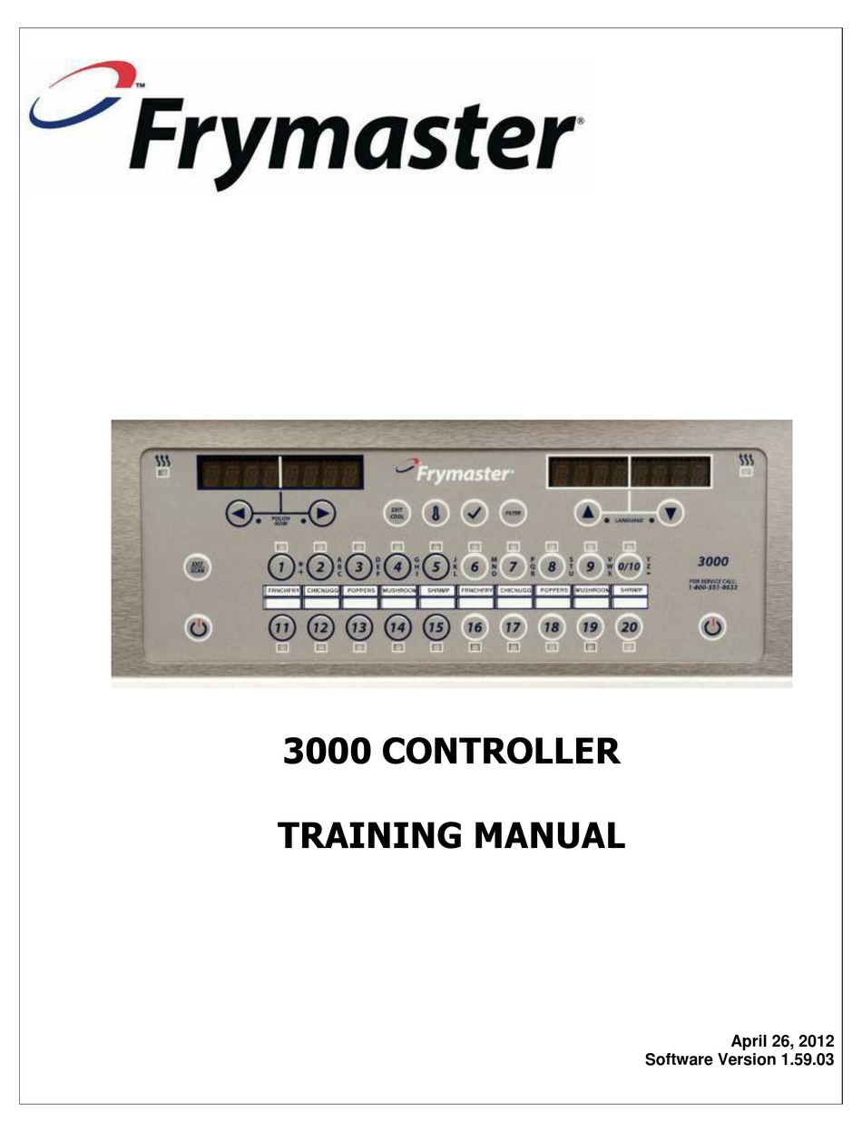 FRYMASTER 3000 TRAINING MANUAL Pdf Download | ManualsLib