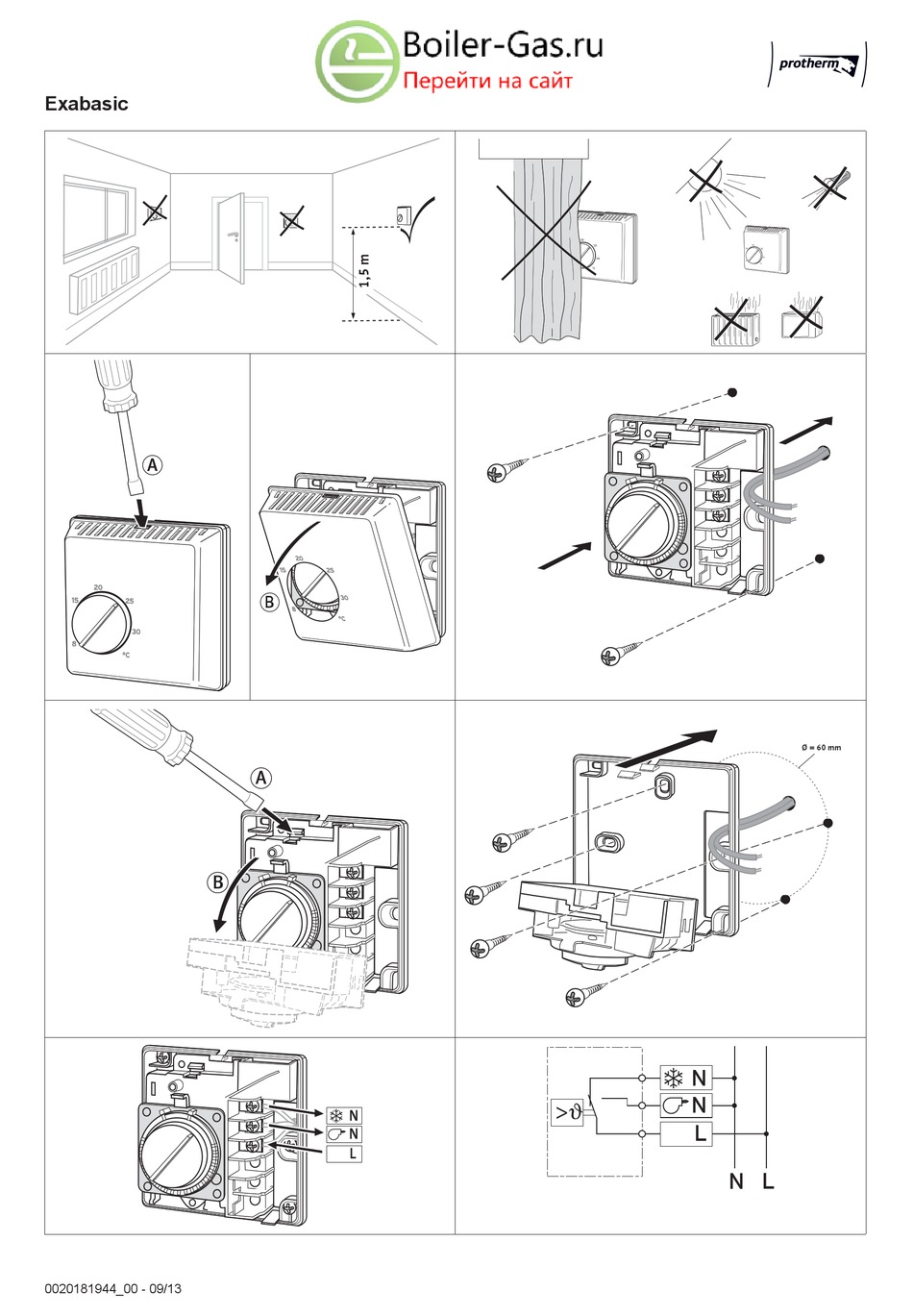 PROTHERM EXABASIC QUICK START MANUAL Pdf Download | ManualsLib