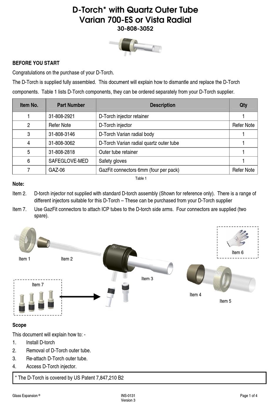 GLASS EXPANSION DTORCH MANUAL Pdf Download ManualsLib