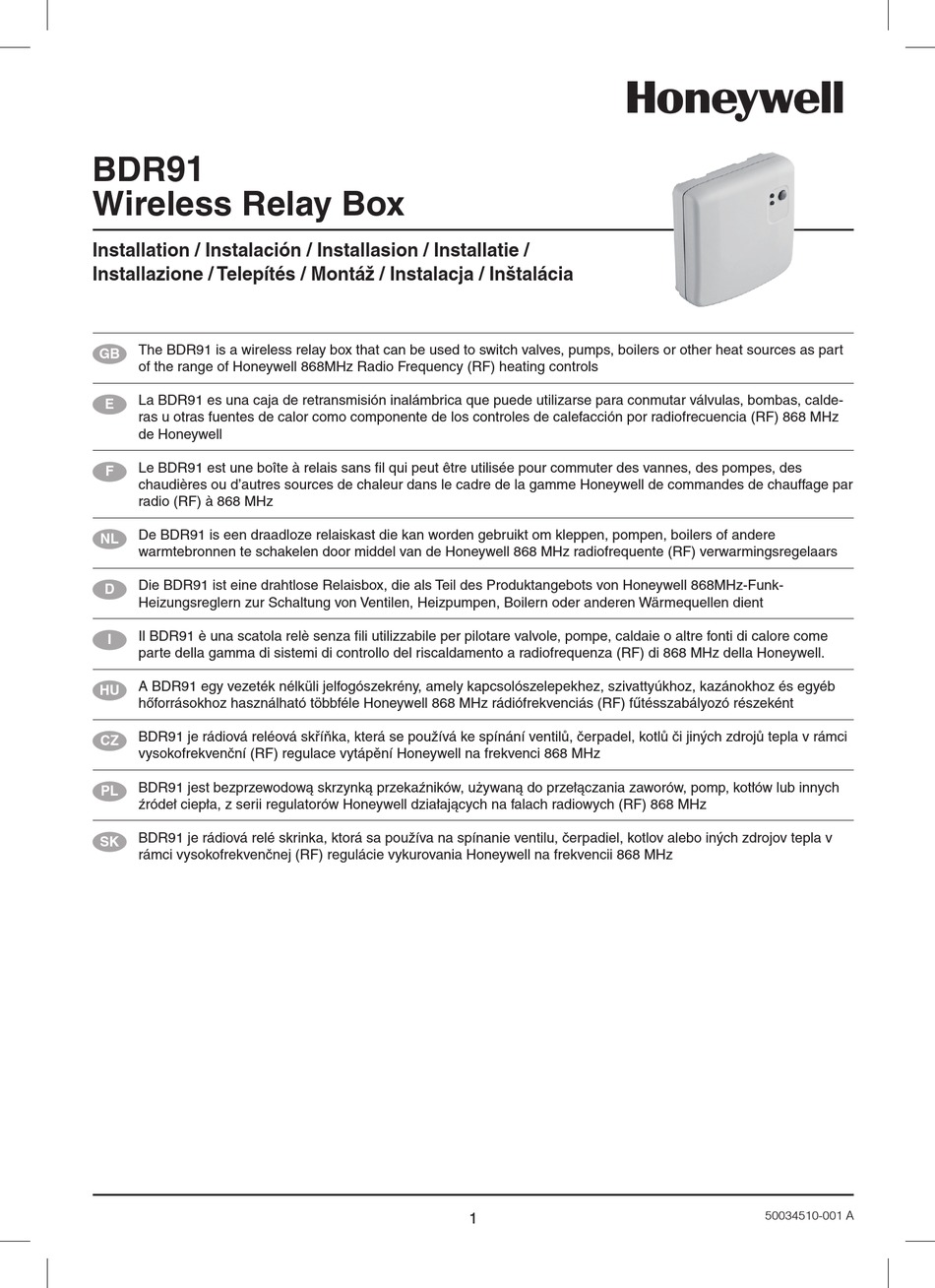 Bdr91 relay box