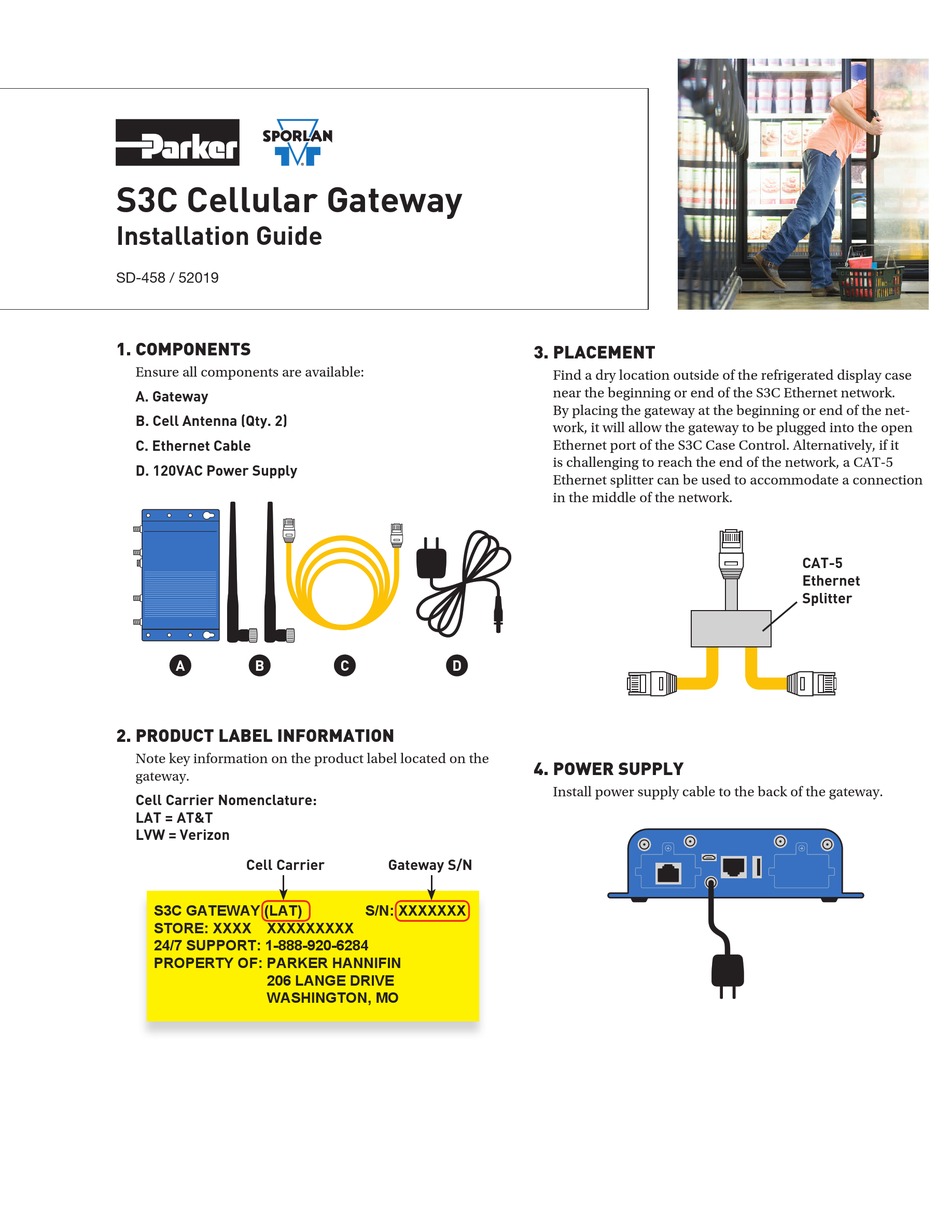 PARKER SPORLAN S3C INSTALLATION MANUAL Pdf Download | ManualsLib