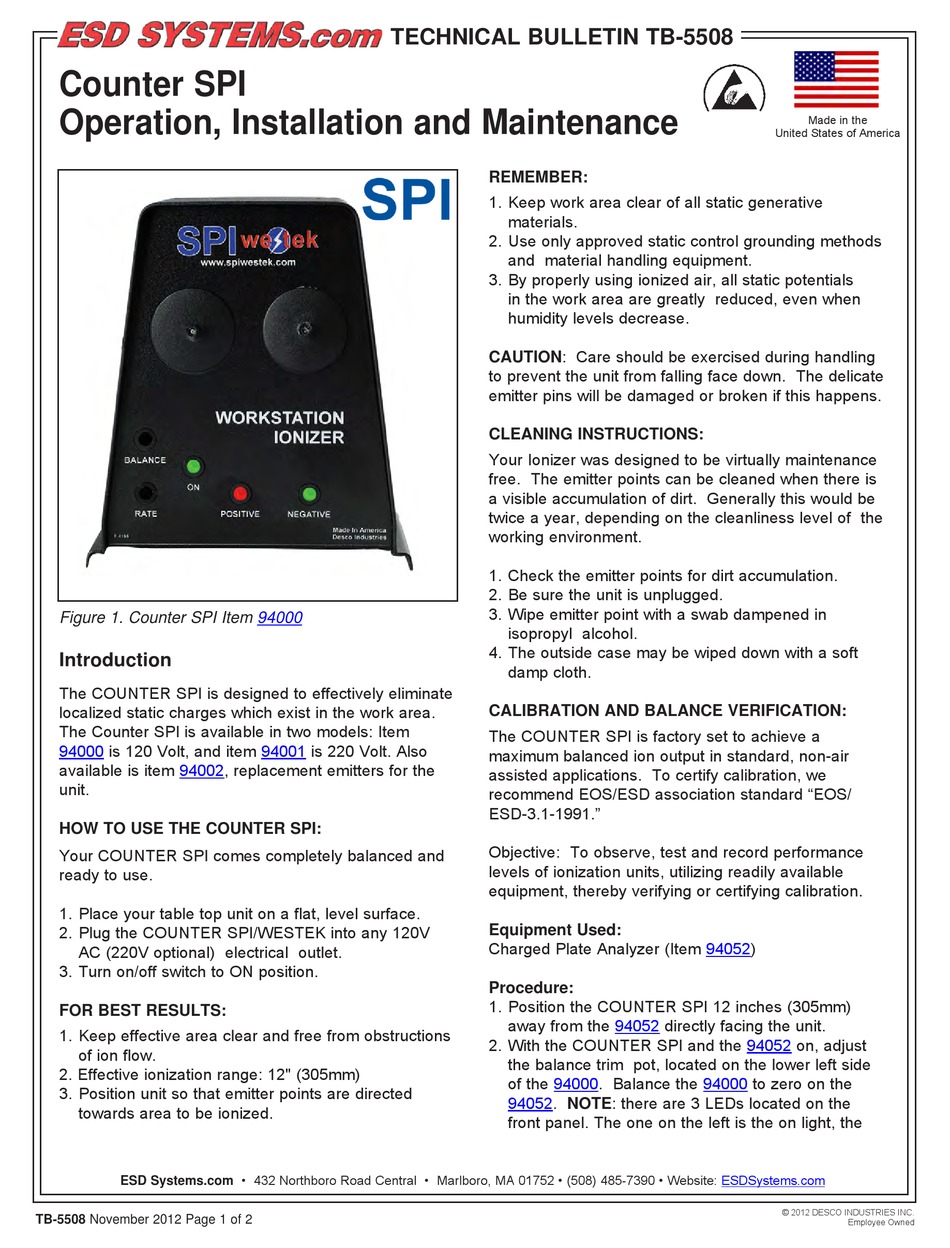 ESD SYSTEMS 94000 OPERATION INSTALLATION AND MAINTENANCE Pdf Download