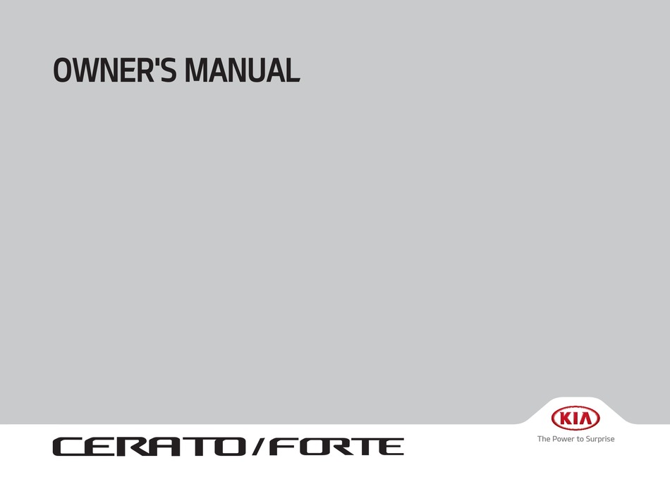 KIA CERATO OWNER'S MANUAL Pdf Download ManualsLib