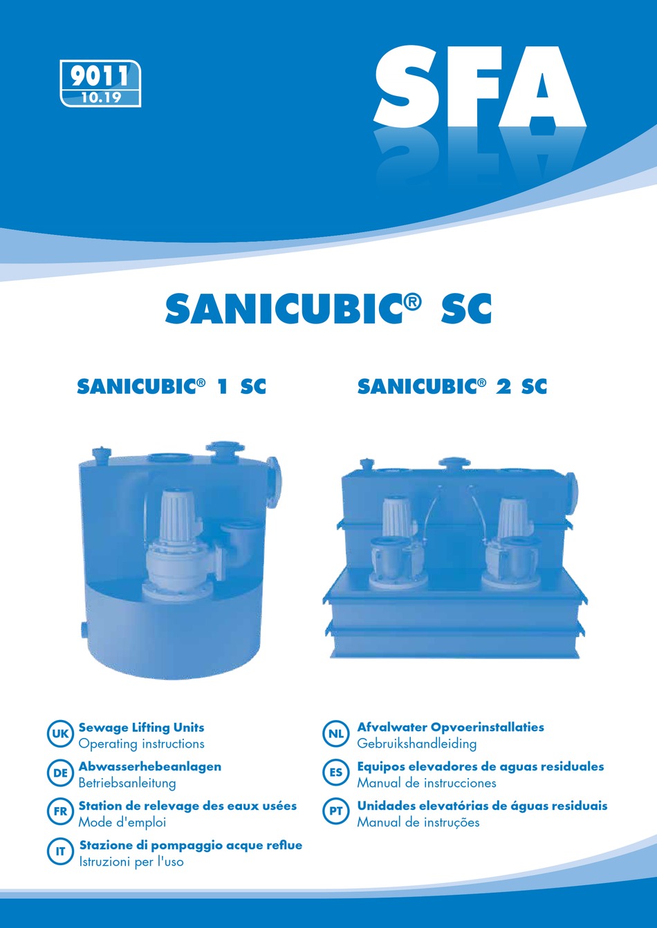SFA SANICUBIC SC SERIES OPERATING INSTRUCTIONS MANUAL Pdf Download ...