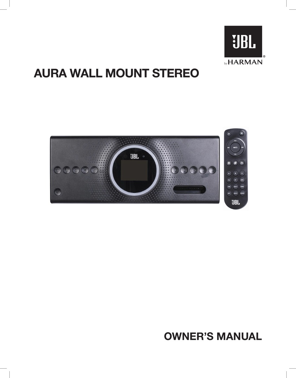 HARMAN JBL AURA WALL MOUNT STEREO OWNER