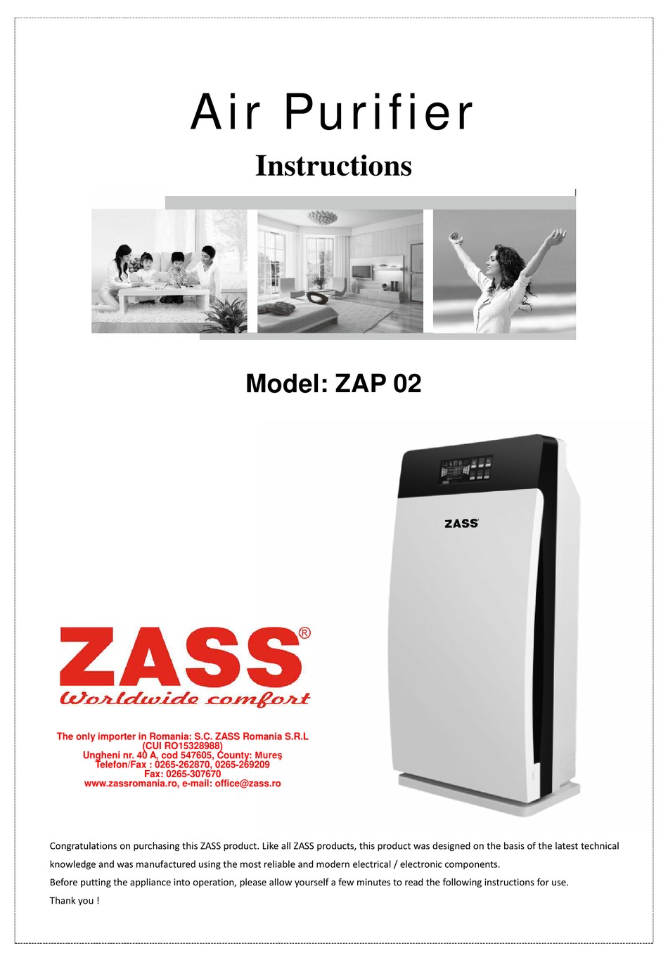 ZASS ZAP 02 INSTRUCTIONS MANUAL Pdf Download ManualsLib