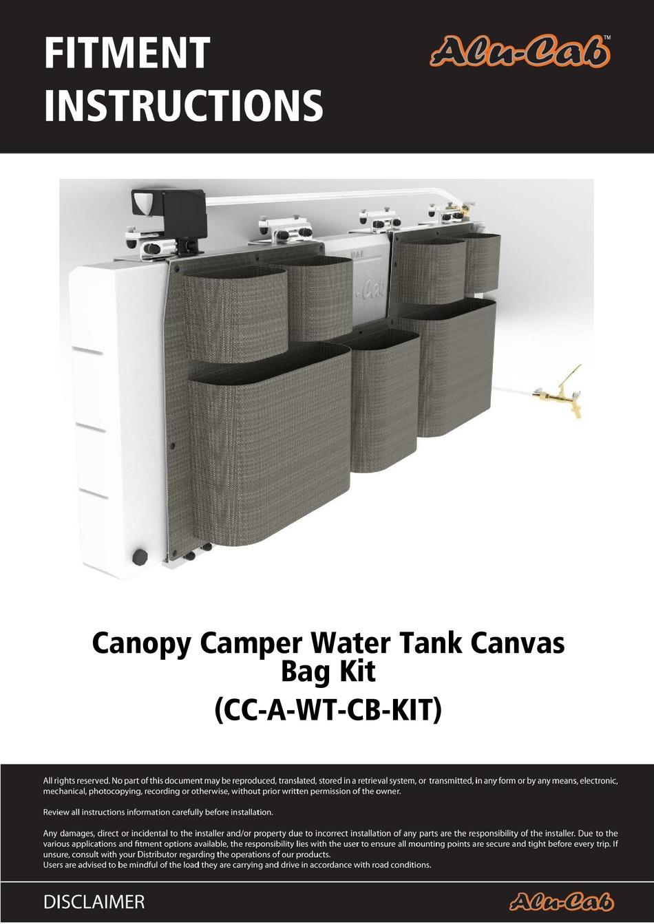 ALUCAB CCAWTCBKIT FITMENT INSTRUCTIONS Pdf Download ManualsLib