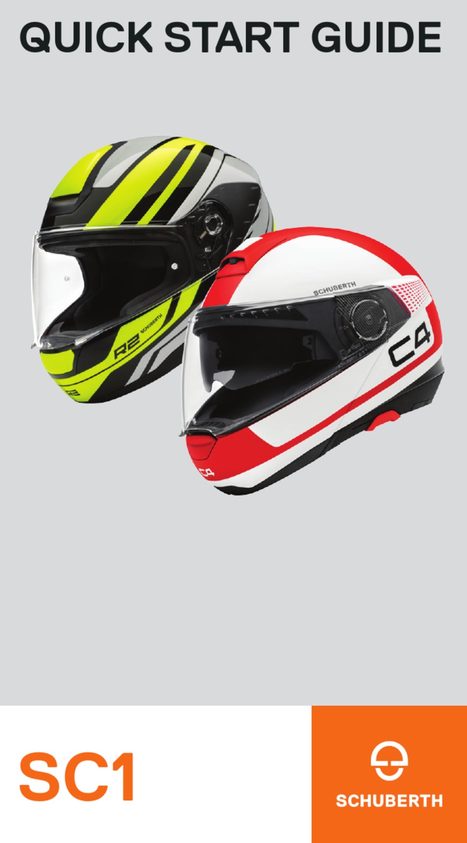 SCHUBERTH SC1 QUICK START MANUAL Pdf 