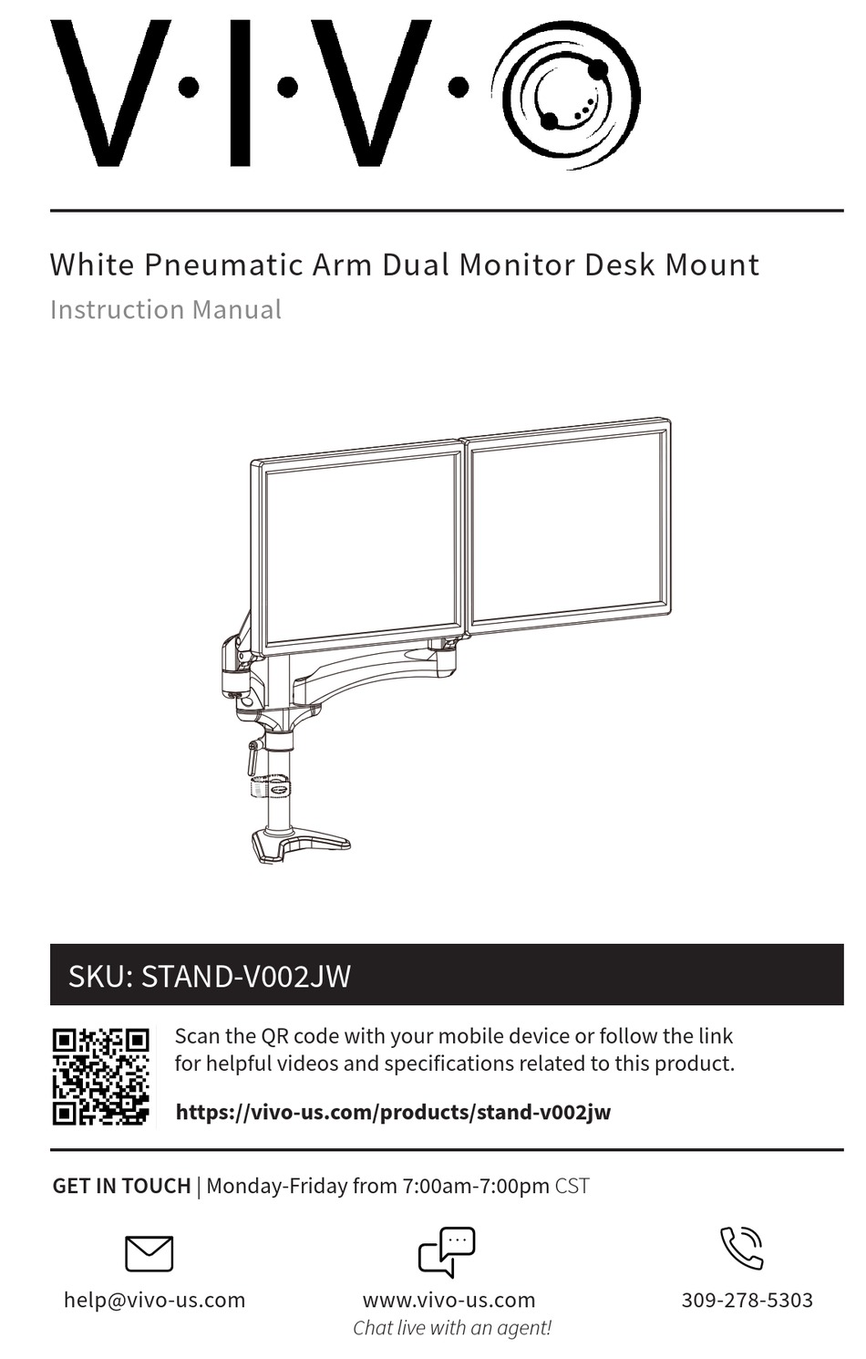 VIVO STANDV002JW INSTRUCTION MANUAL Pdf Download ManualsLib