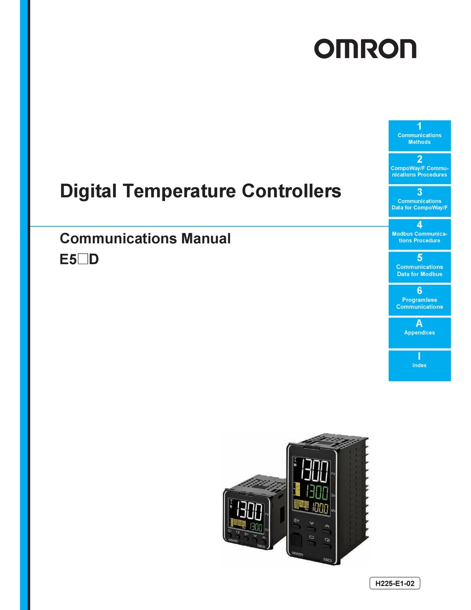 OMRON E5 D SERIES COMMUNICATIONS MANUAL Pdf Download | ManualsLib