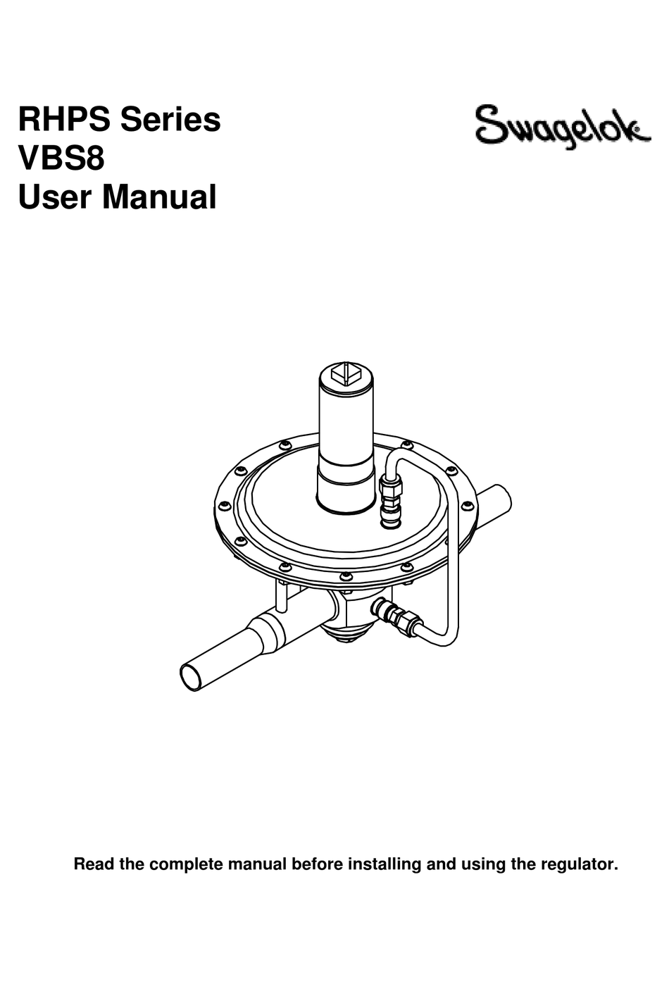 SWAGELOK RHPS SERIES USER MANUAL Pdf Download | ManuaLib