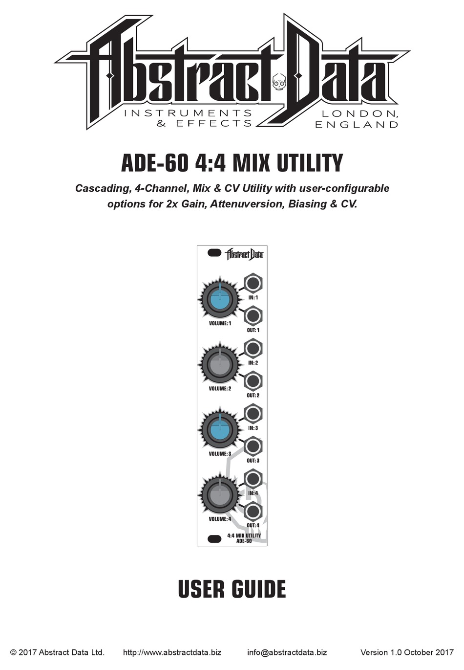 ABSTRACT DATA ADE60 USER MANUAL Pdf Download ManualsLib