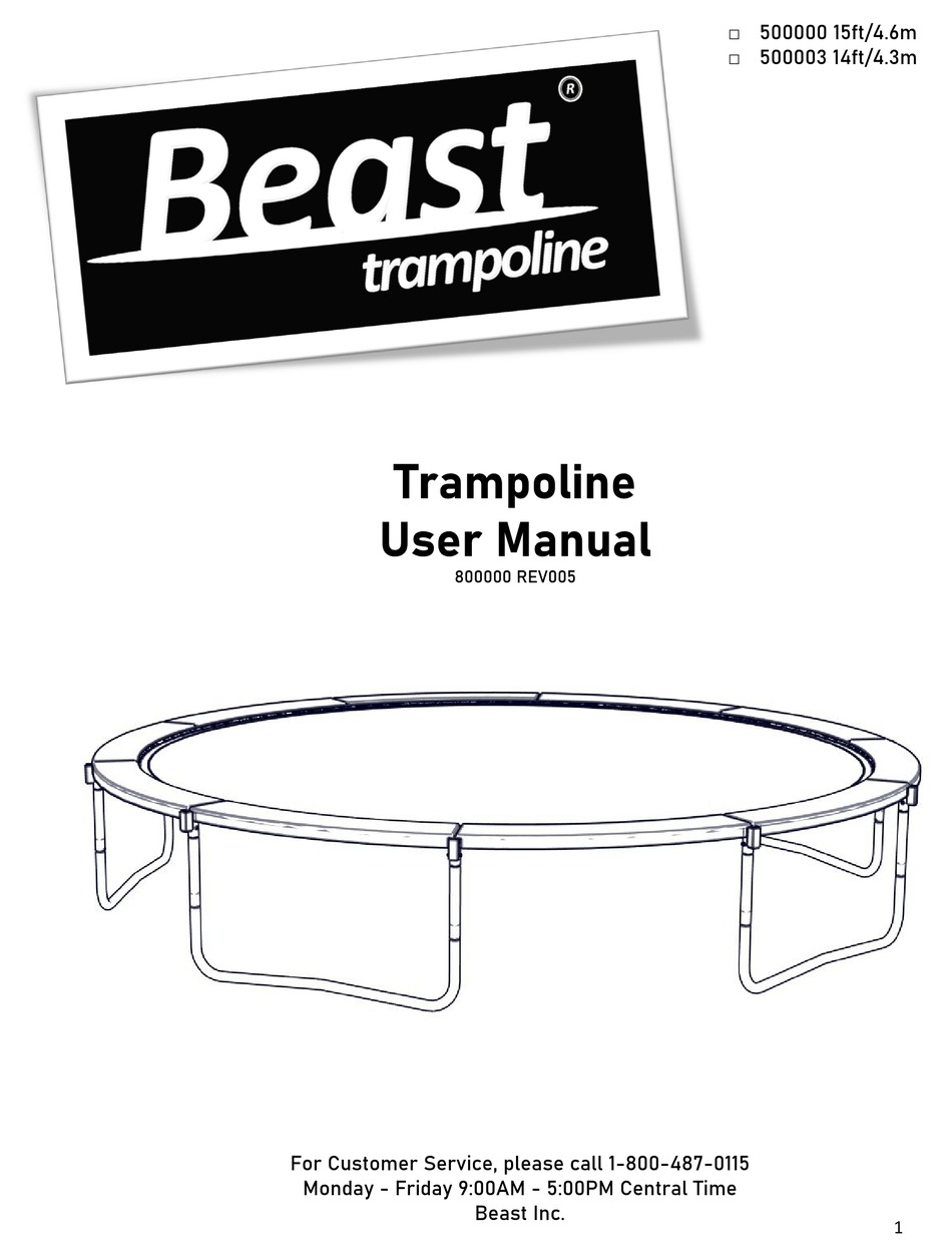 beast trampoline assembly instructions