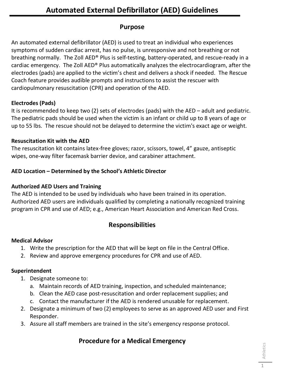 ZOLL AED PLUS MANUALLINES Pdf Download ManualsLib