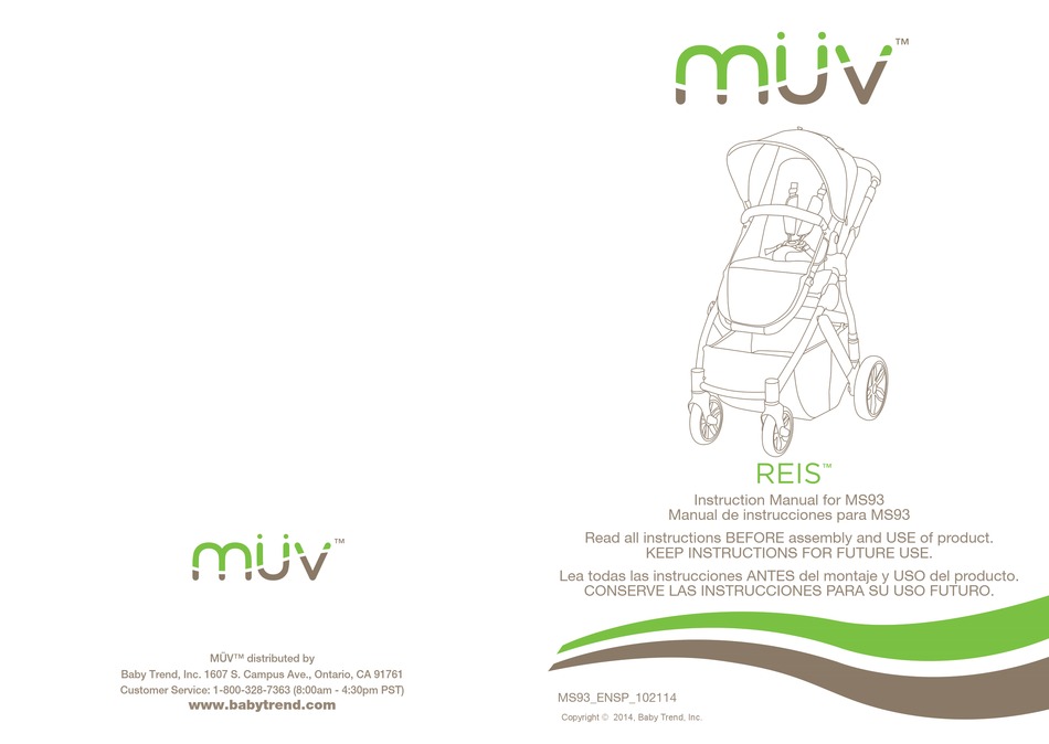 Muv Reis Ms93 Instruction Manual Pdf, Muv Kussen Car Seat Manual