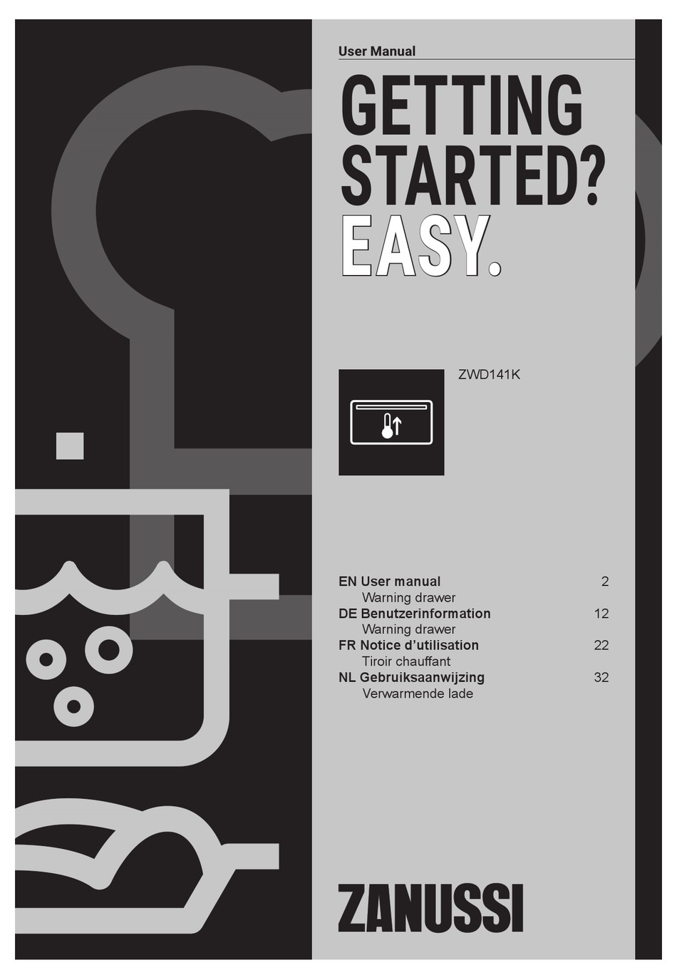 ZANUSSI ZWD141K USER MANUAL Pdf Download ManualsLib
