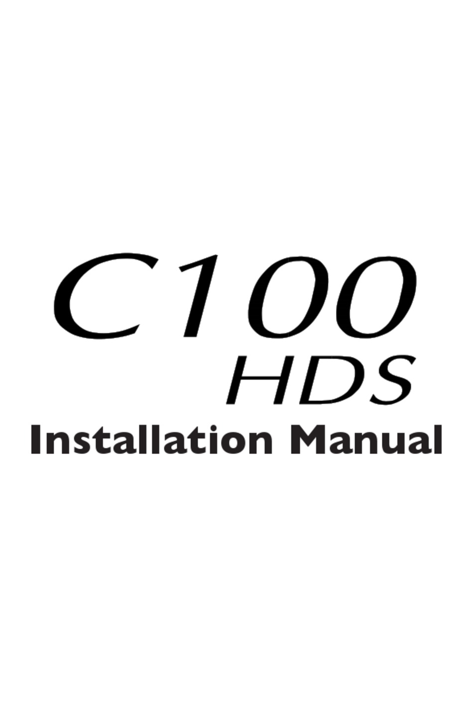 solid-state-logic-c100-hds-installation-manual-pdf-download-manualslib