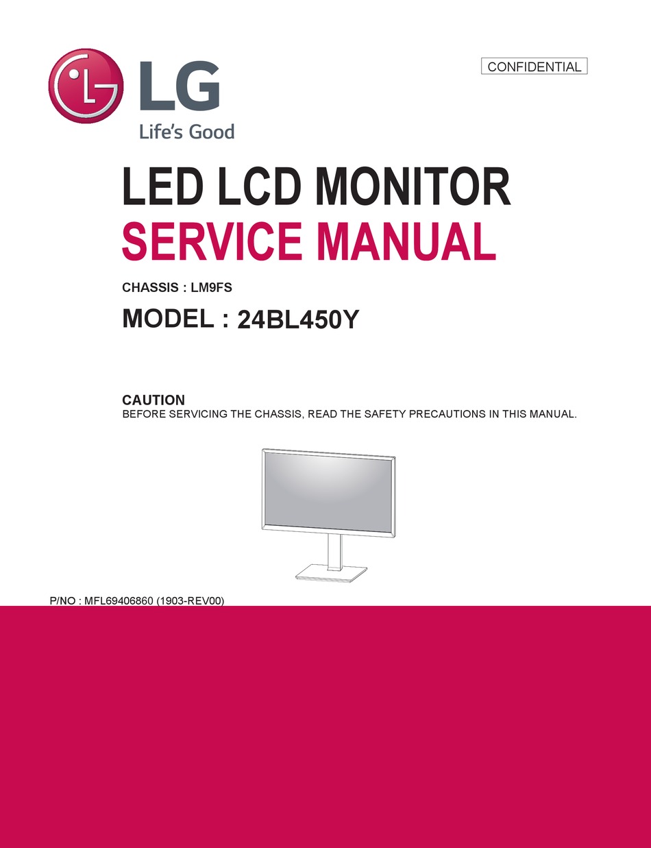 LG 24BL450Y Service Manual [Page 4 