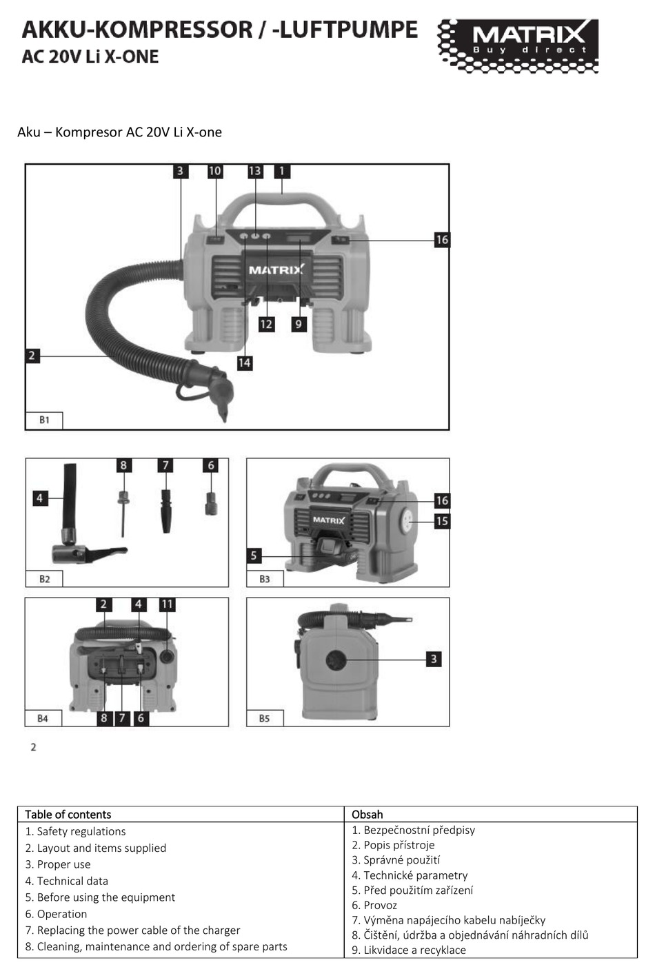 MATRIX X ONE 511010614 MANUAL Pdf Download ManualsLib