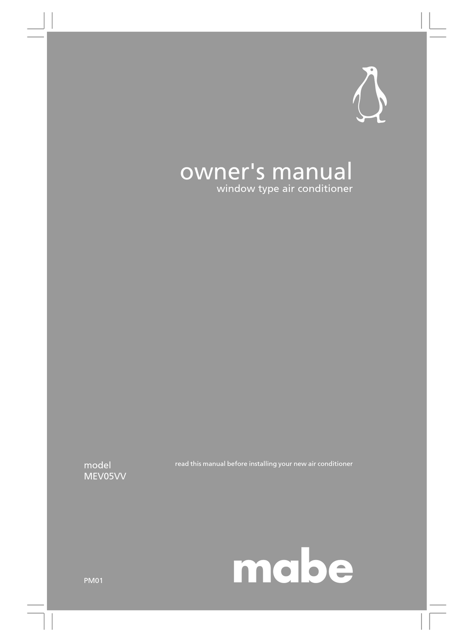 Mabe Mev05vv Owner S Manual Pdf Download Manualslib
