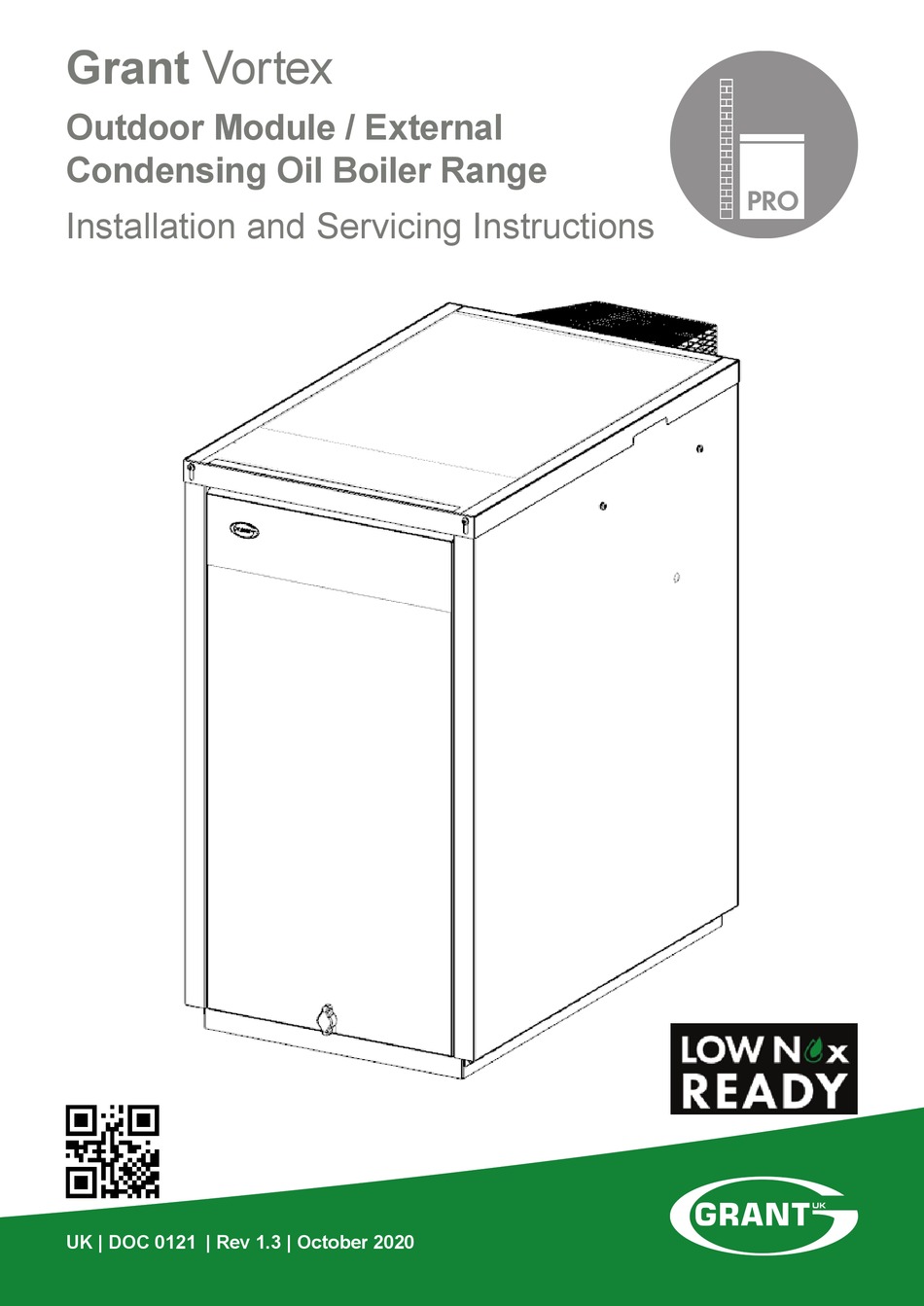 GRANT VORTEX PRO INSTALLATION AND SERVICING INSTRUCTIONS Pdf Download