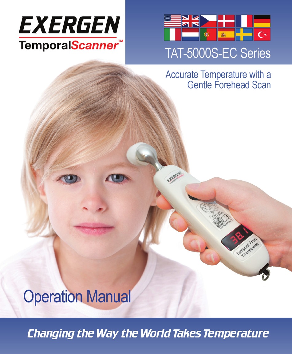 EXERGEN TEMPORALSCANNER TAT5000SEC SERIES OPERATION MANUAL Pdf