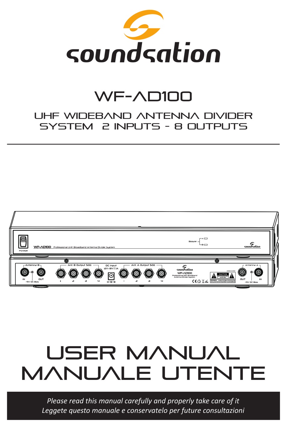SOUNDSATION WFAD100 USER MANUAL Pdf Download ManualsLib