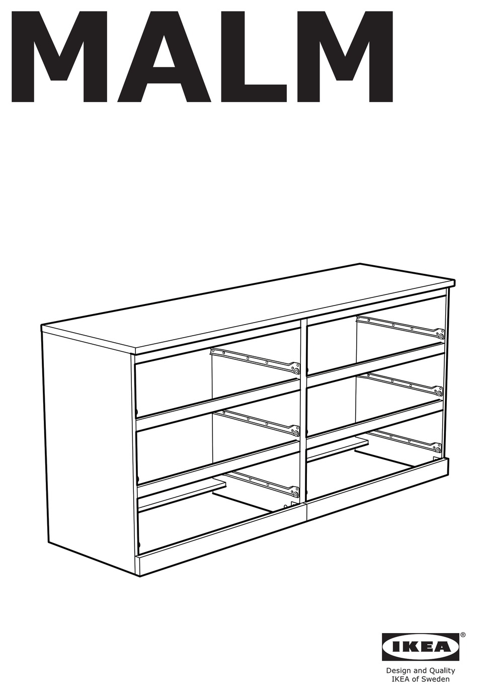 Ikea Malm Manual Pdf Manualslib, Malm 6 Drawer Dresser Assembly Instructions