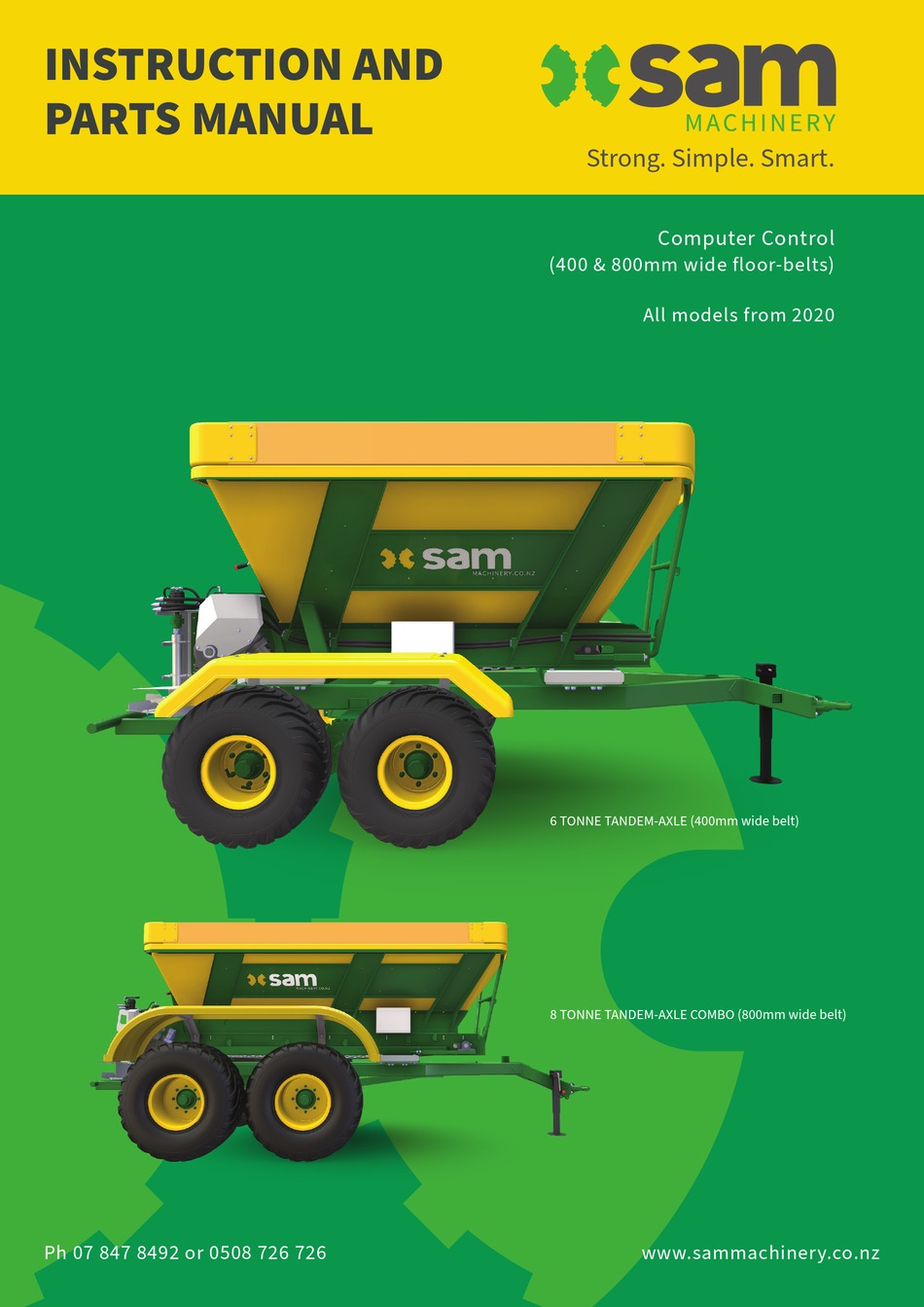 SAM TANDEMAXLE INSTRUCTIONS AND PARTS MANUAL Pdf Download ManualsLib