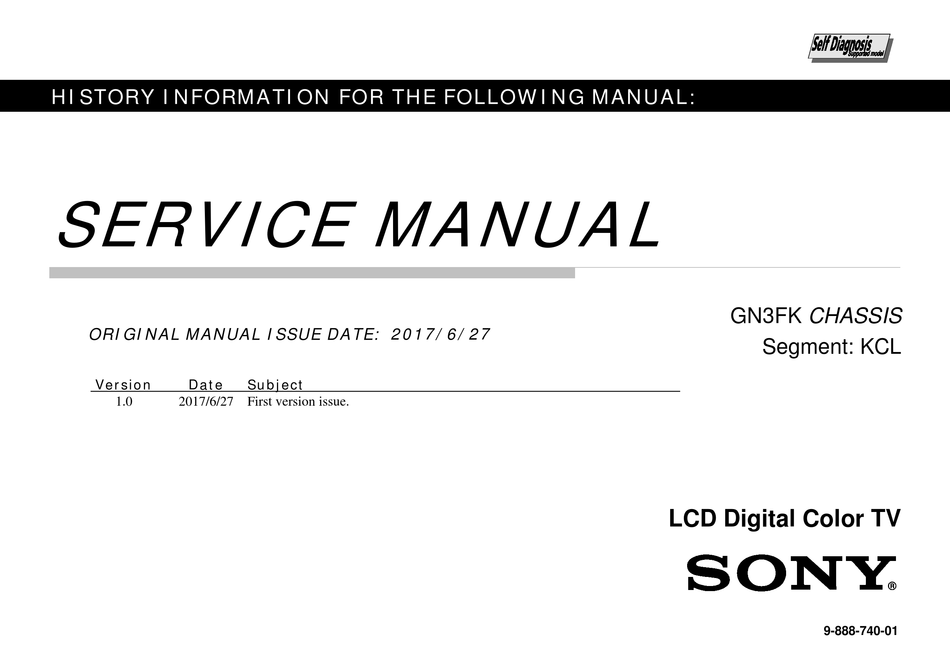 Sony Kd 60x690e Service Manual Pdf Download Manualslib