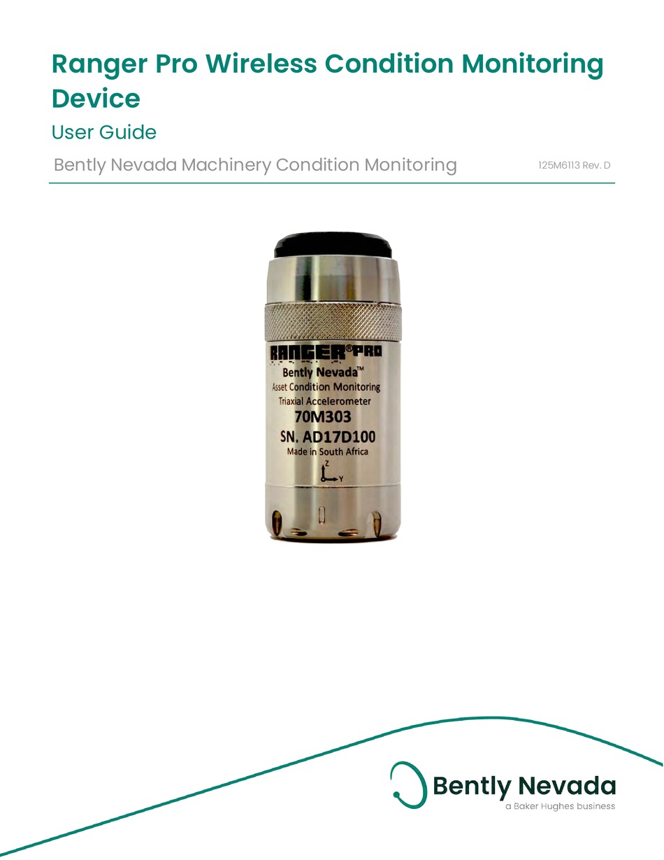 BAKER HUGHES BENTLY NEVADA RANGER PRO USER MANUAL Pdf Download | ManualsLib