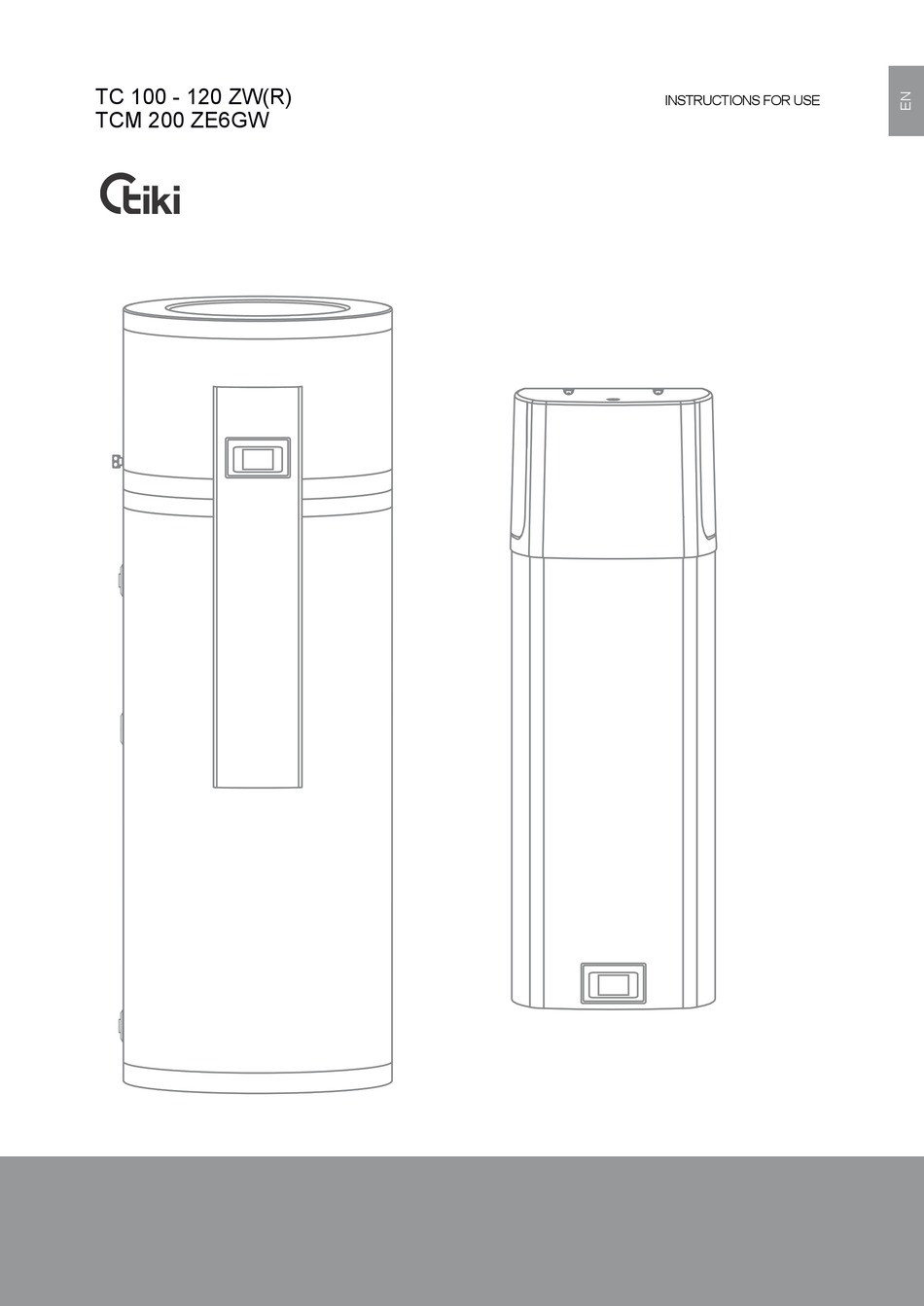TIKI TC100ZW INSTRUCTIONS FOR USE MANUAL Pdf Download ManualsLib