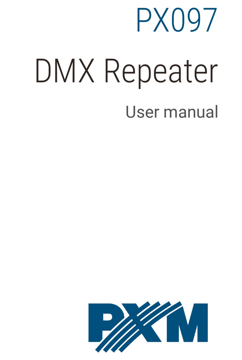 Pxm Dmx Repeater User Manual Pdf Download Manualslib