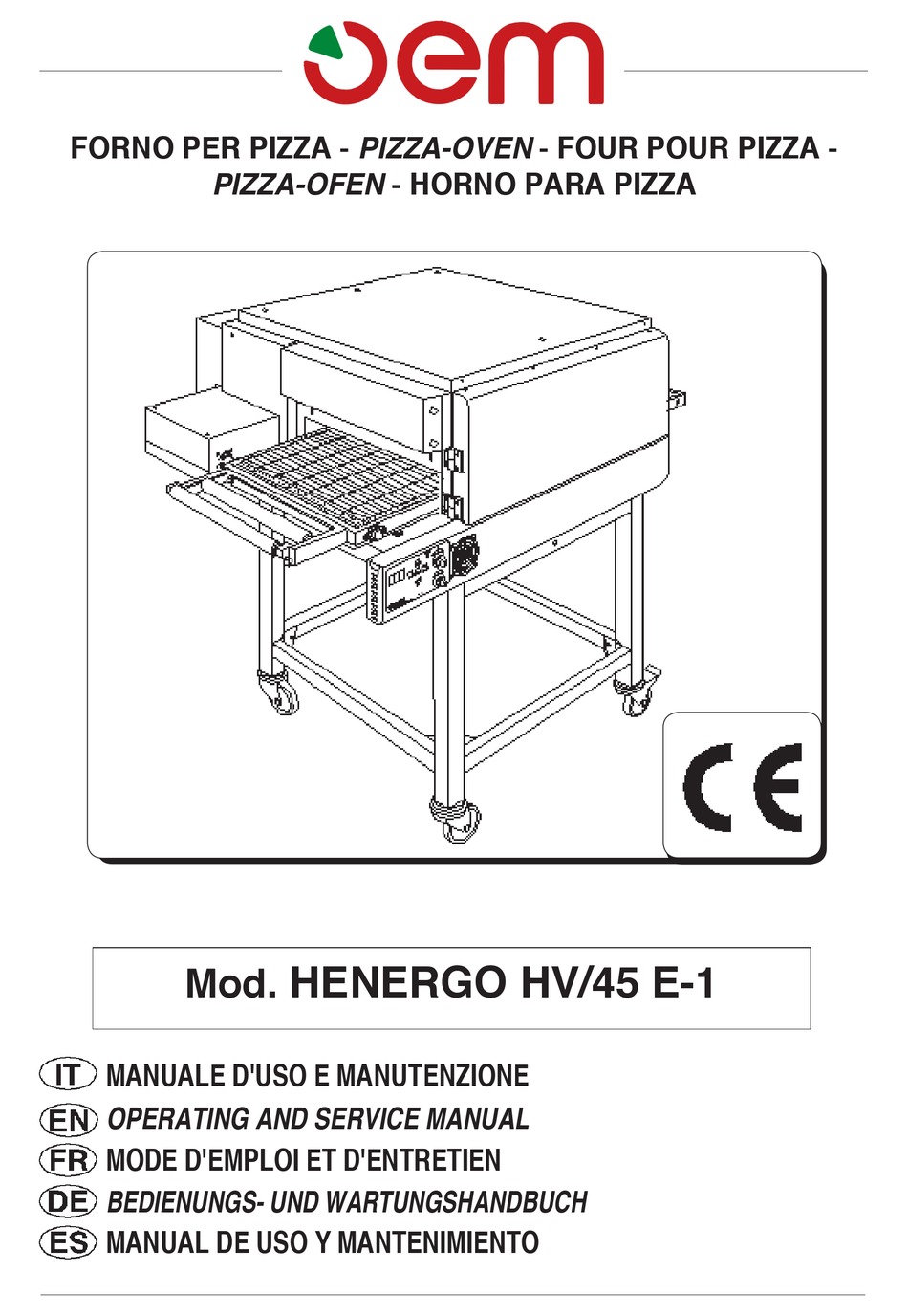 OEM HENERGO HV/45 E-1 OPERATING AND SERVICE MANUAL Pdf Download | ManualsLib