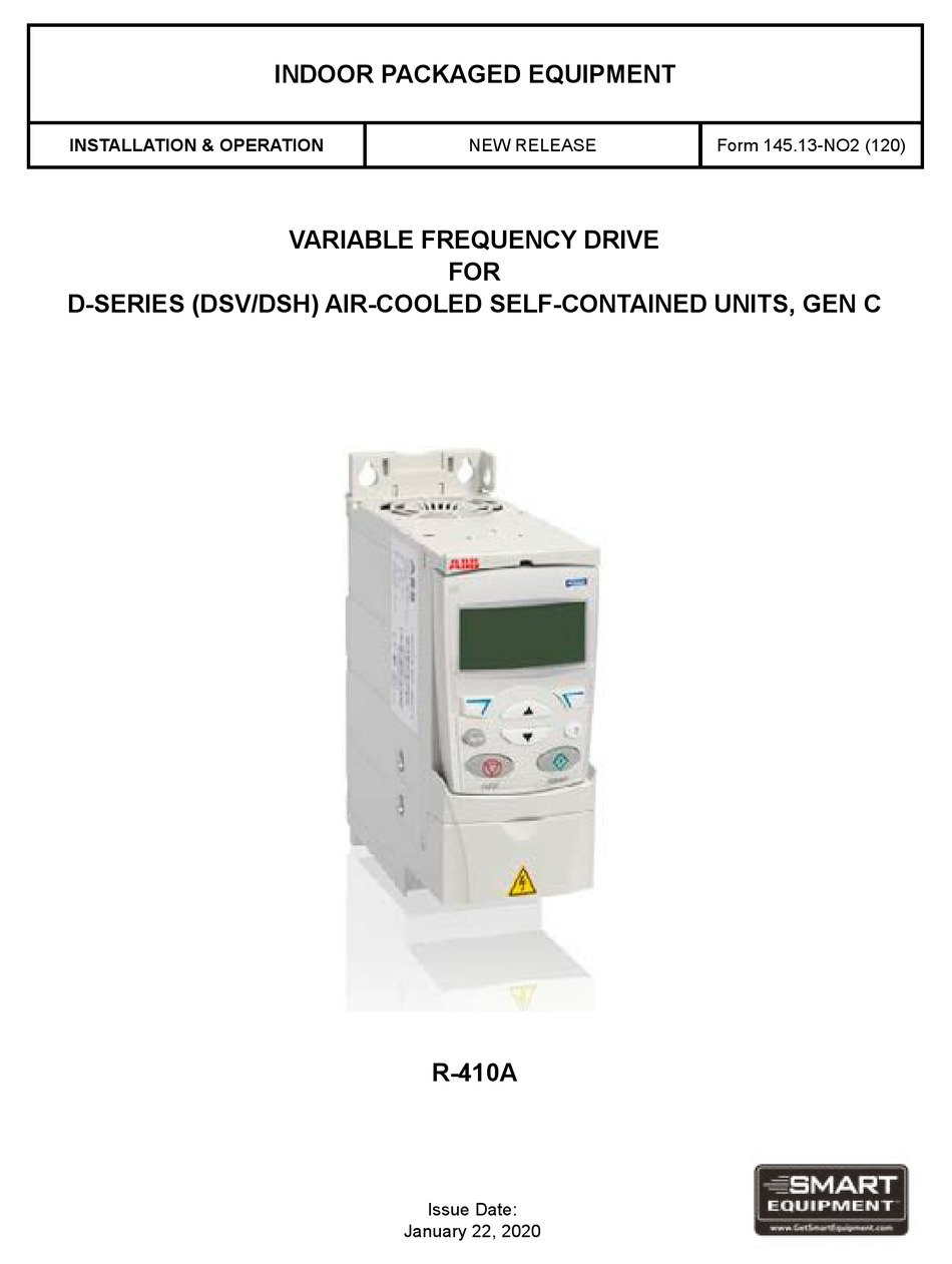JOHNSON CONTROLS VFD SERIES INSTALLATION & OPERATION MANUAL Pdf