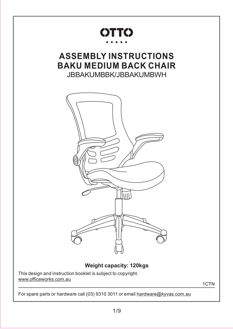 officeworks otto chair