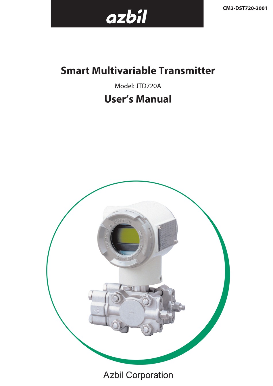 AZBIL JTD720A USER MANUAL Pdf Download ManualsLib