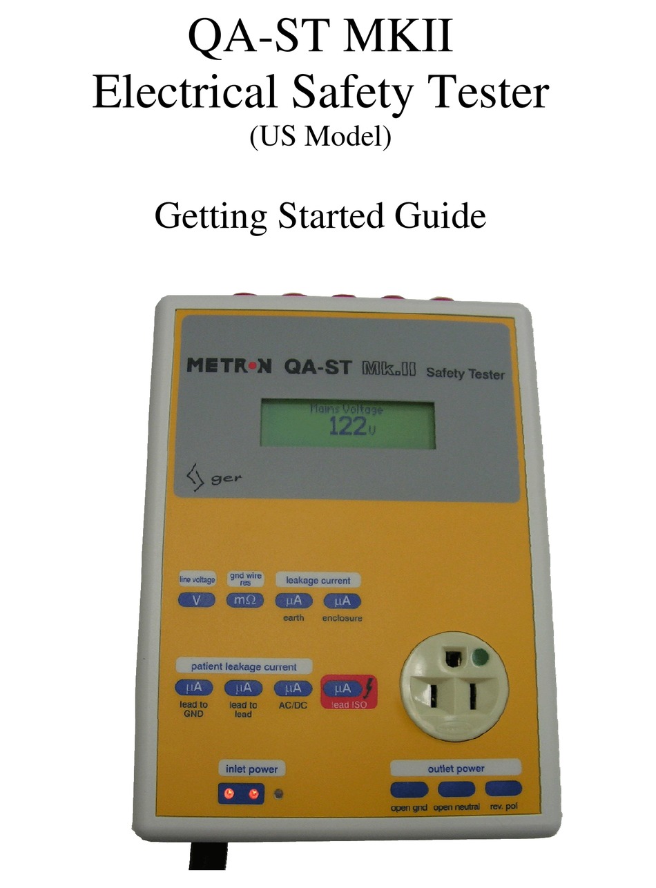METRON QAST MKII GETTING STARTED MANUAL Pdf Download ManualsLib