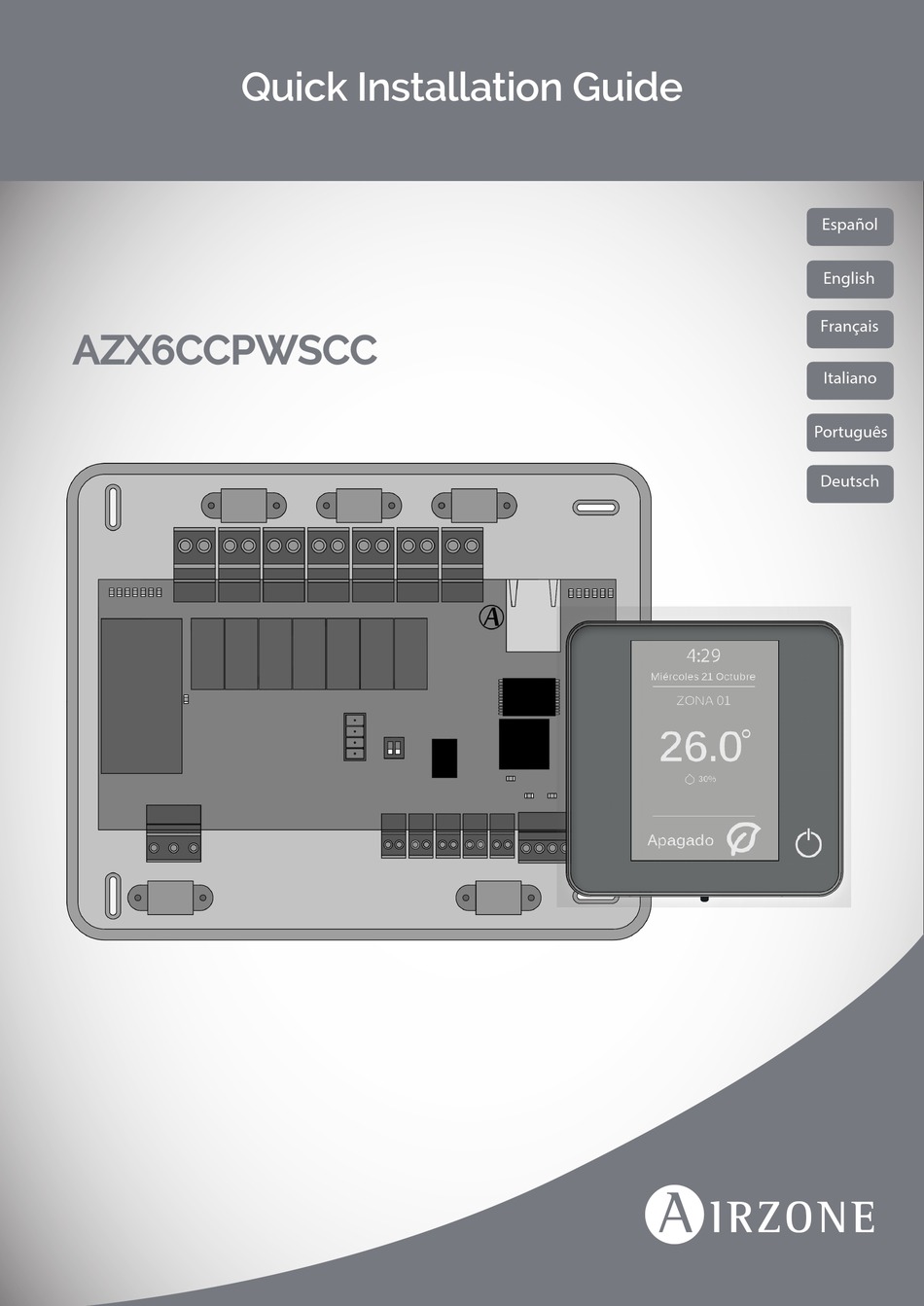 AIRZONE AZX6CCPWSCC QUICK INSTALLATION MANUAL Pdf Download ManualsLib