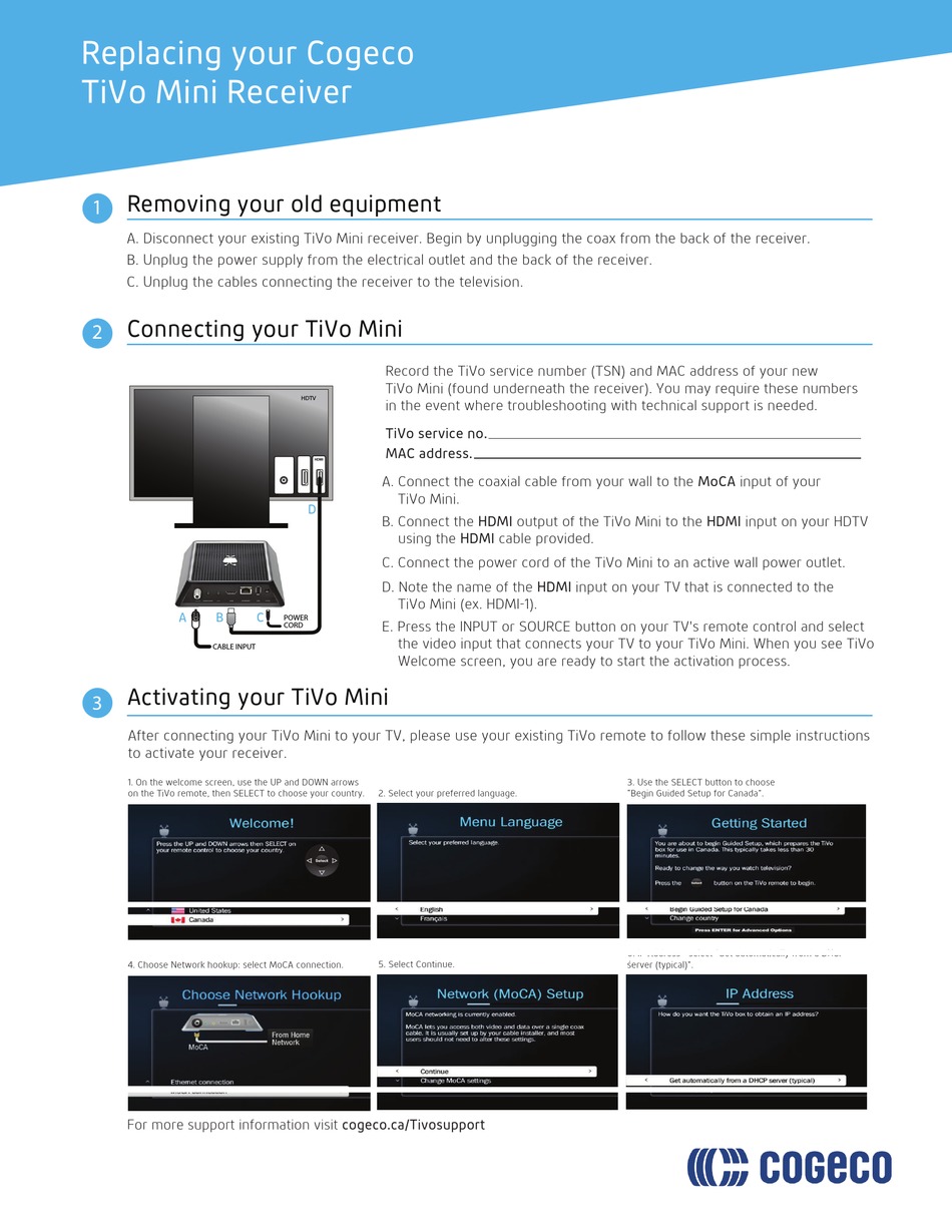 TIVO MINI REPLACING MANUAL Pdf Download ManualsLib