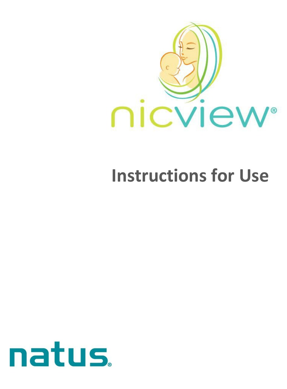 NATUS NICVIEW 2 INSTRUCTIONS FOR USE MANUAL Pdf Download | ManualsLib
