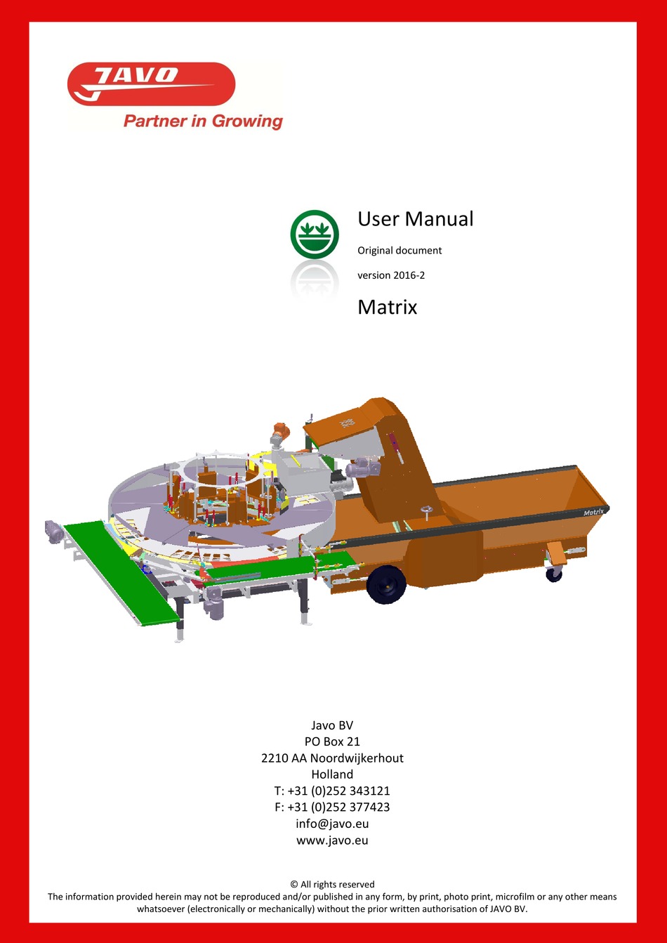 JAVO MATRIX USER MANUAL Pdf Download ManualsLib